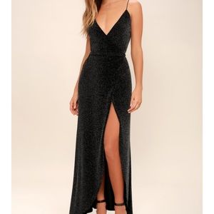 Lulus celestial wrap maxi dress